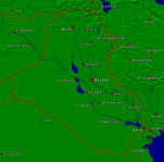 Irak Städte + Grenzen 800x791